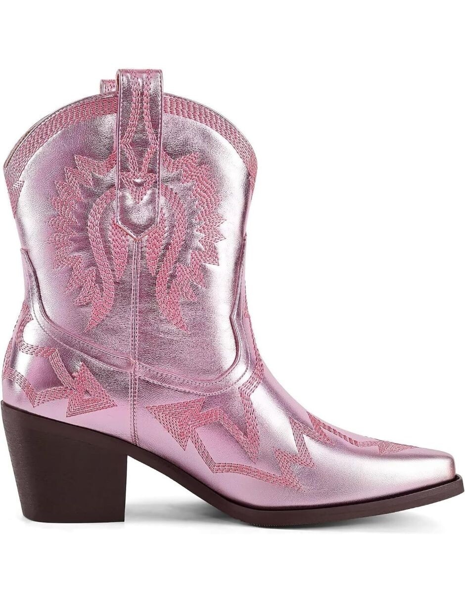 Bota cowboy arriba del tobillo para mujer 5