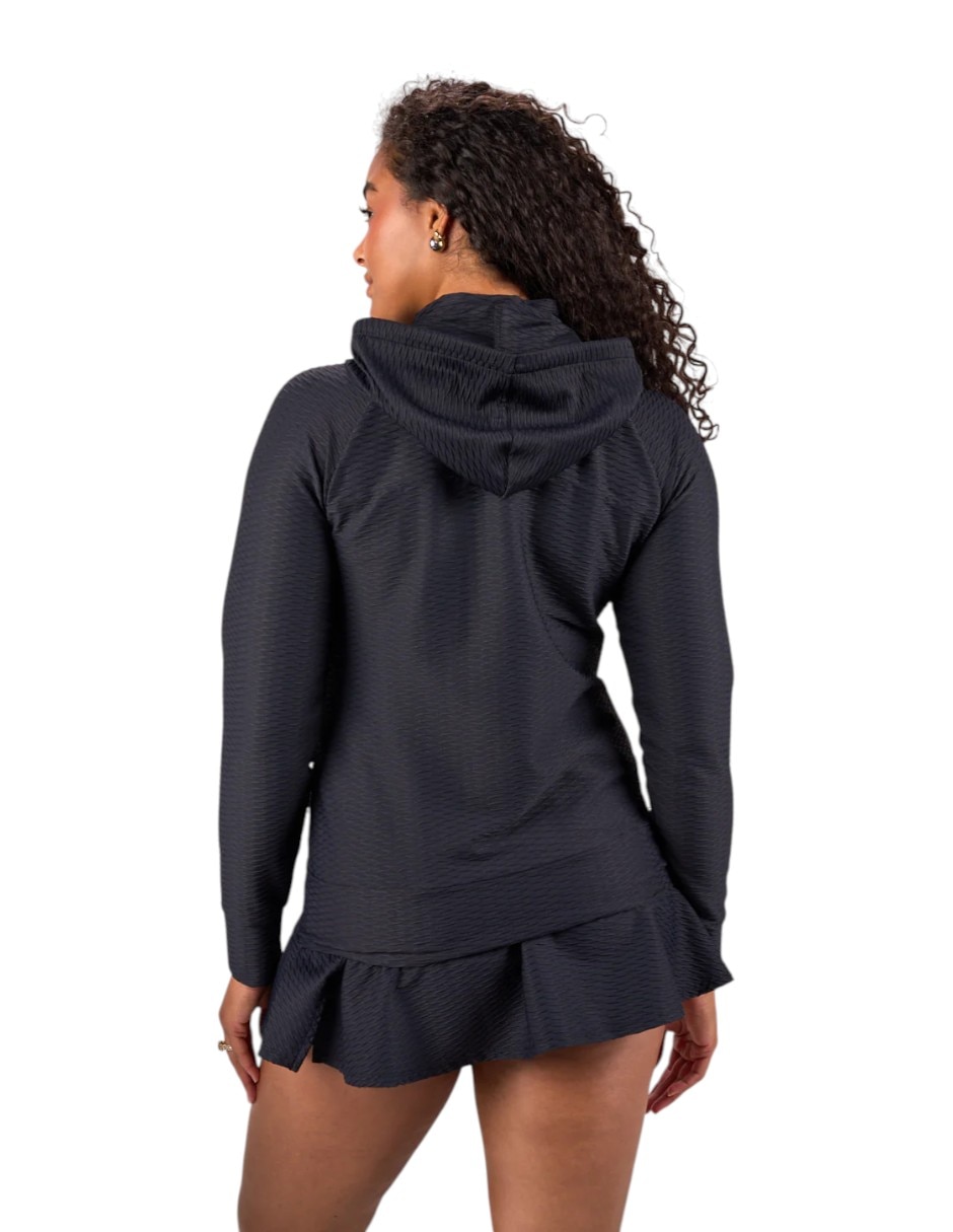 Chamarra casual black clover nala jacket para mujer