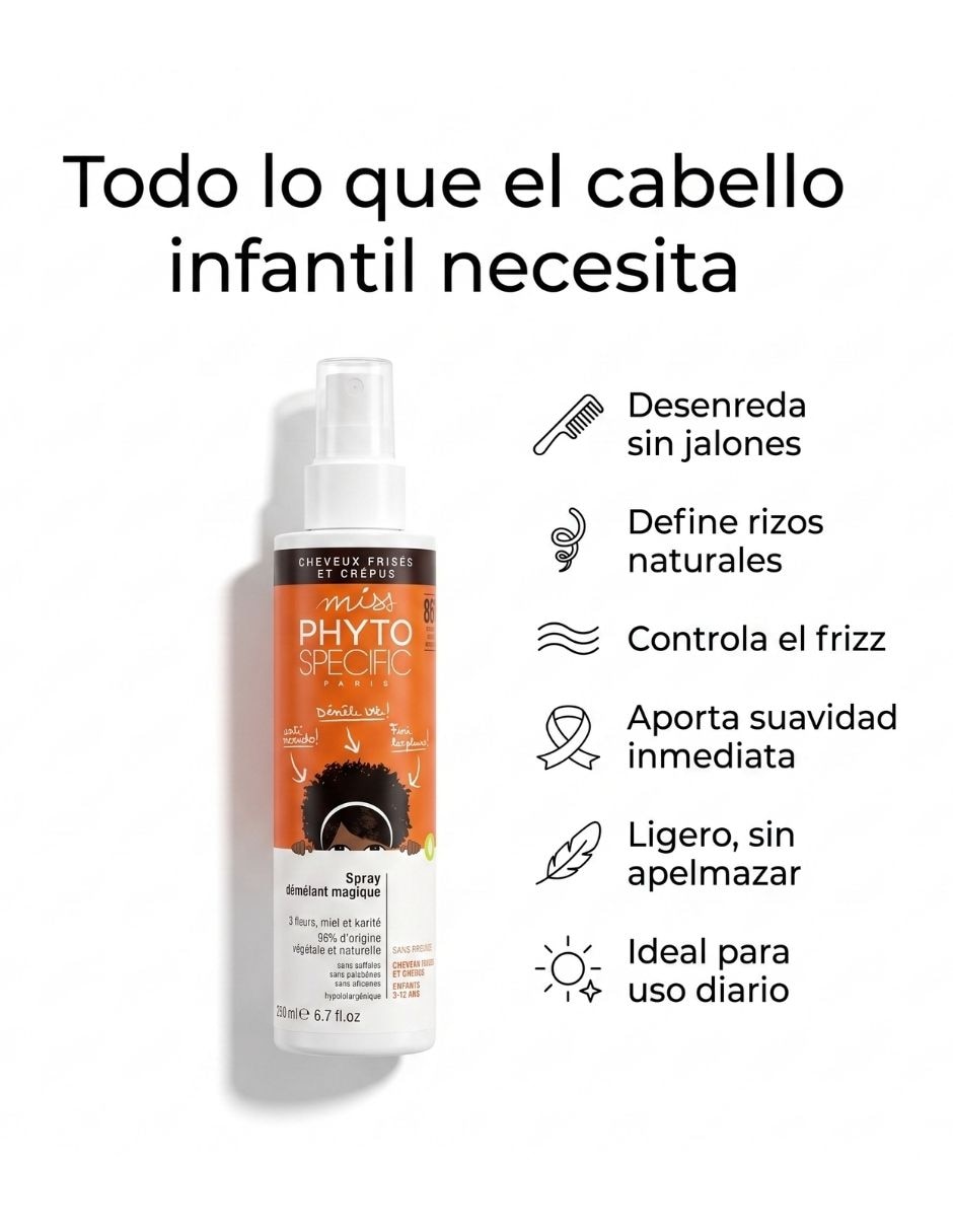 ERROR EN GRUPO DE ARTICULO REGRESAR A QA Spray para cabello rizado Miss Phyto Specific Spray Démêlant Magique Phyto 200 ml
