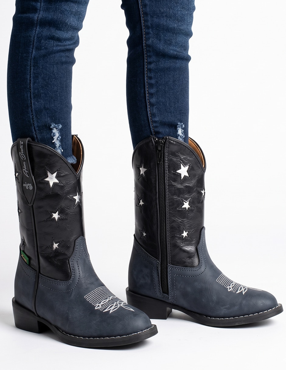 Bota de piel Bota Vaquera para niña 2