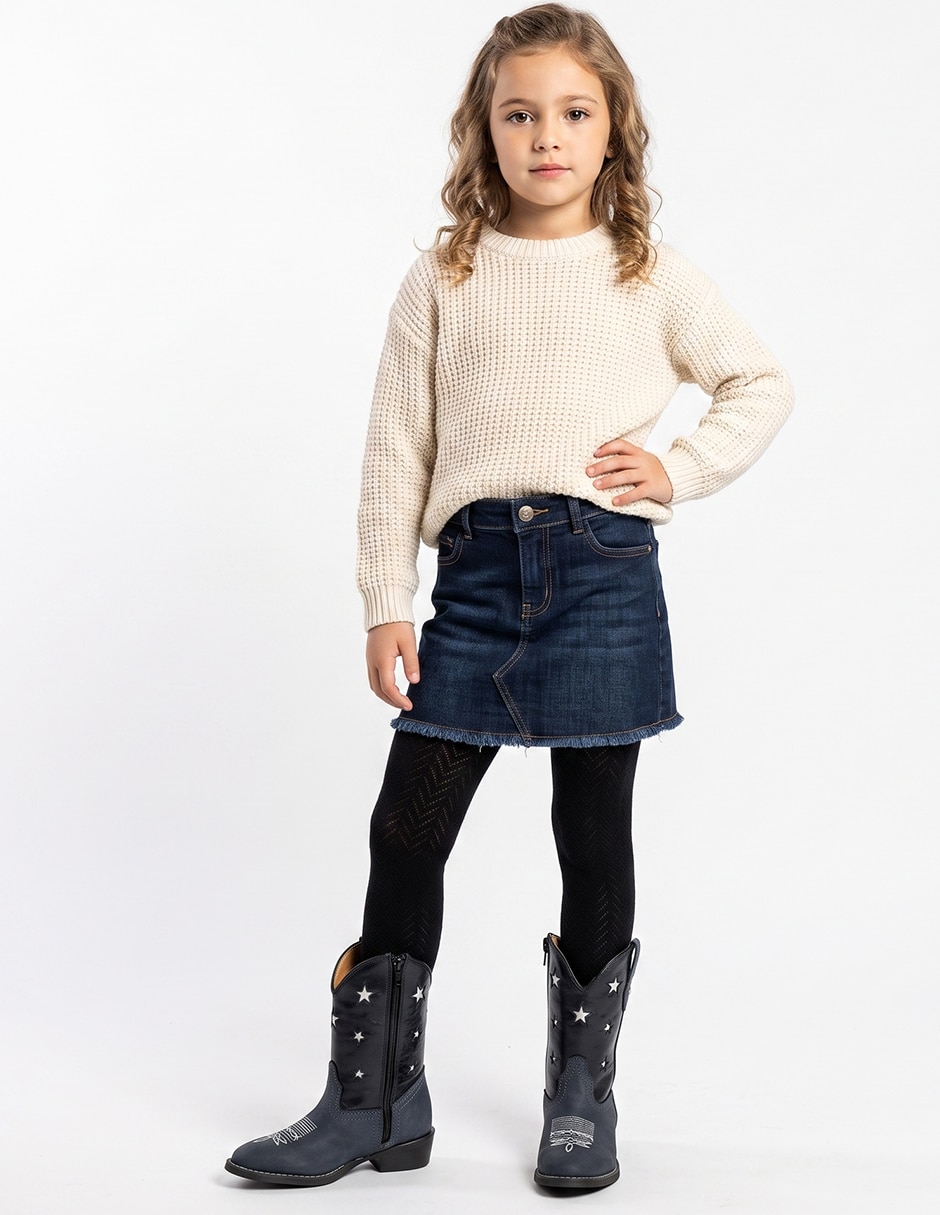 Bota de piel Bota Vaquera para niña 3