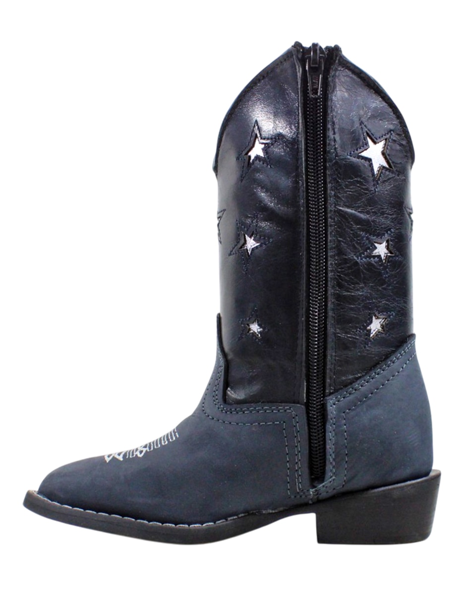 Bota de piel Bota Vaquera para niña 8