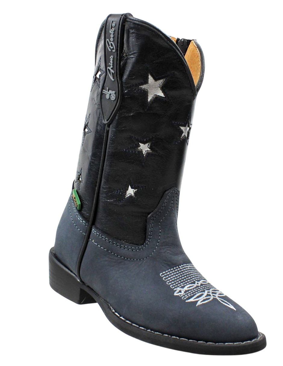 Bota de piel Bota Vaquera para niña 9