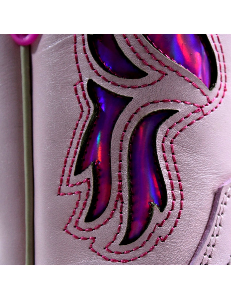 Bota de piel cowboy para niña 11