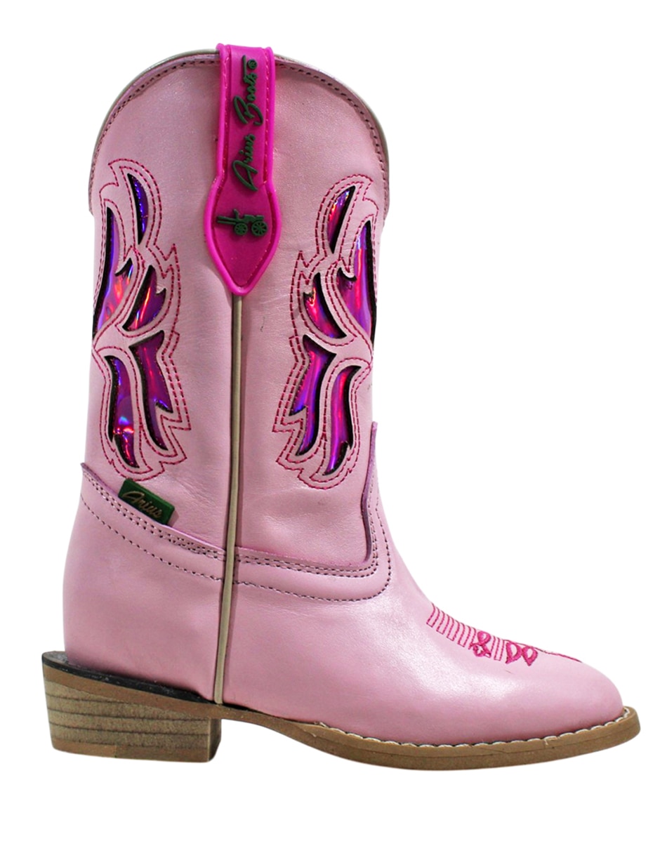 Bota de piel cowboy para niña 6