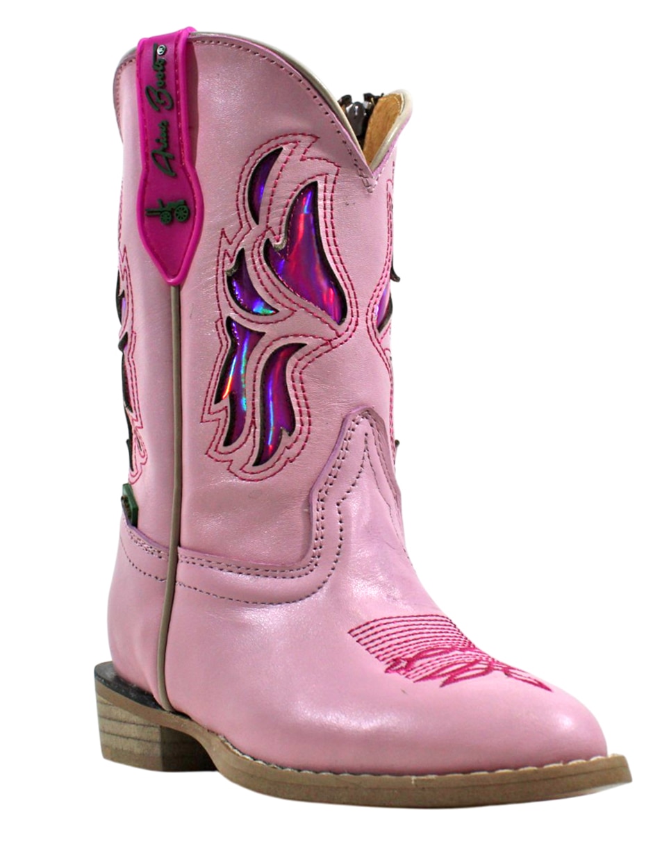 Bota de piel cowboy para niña 8
