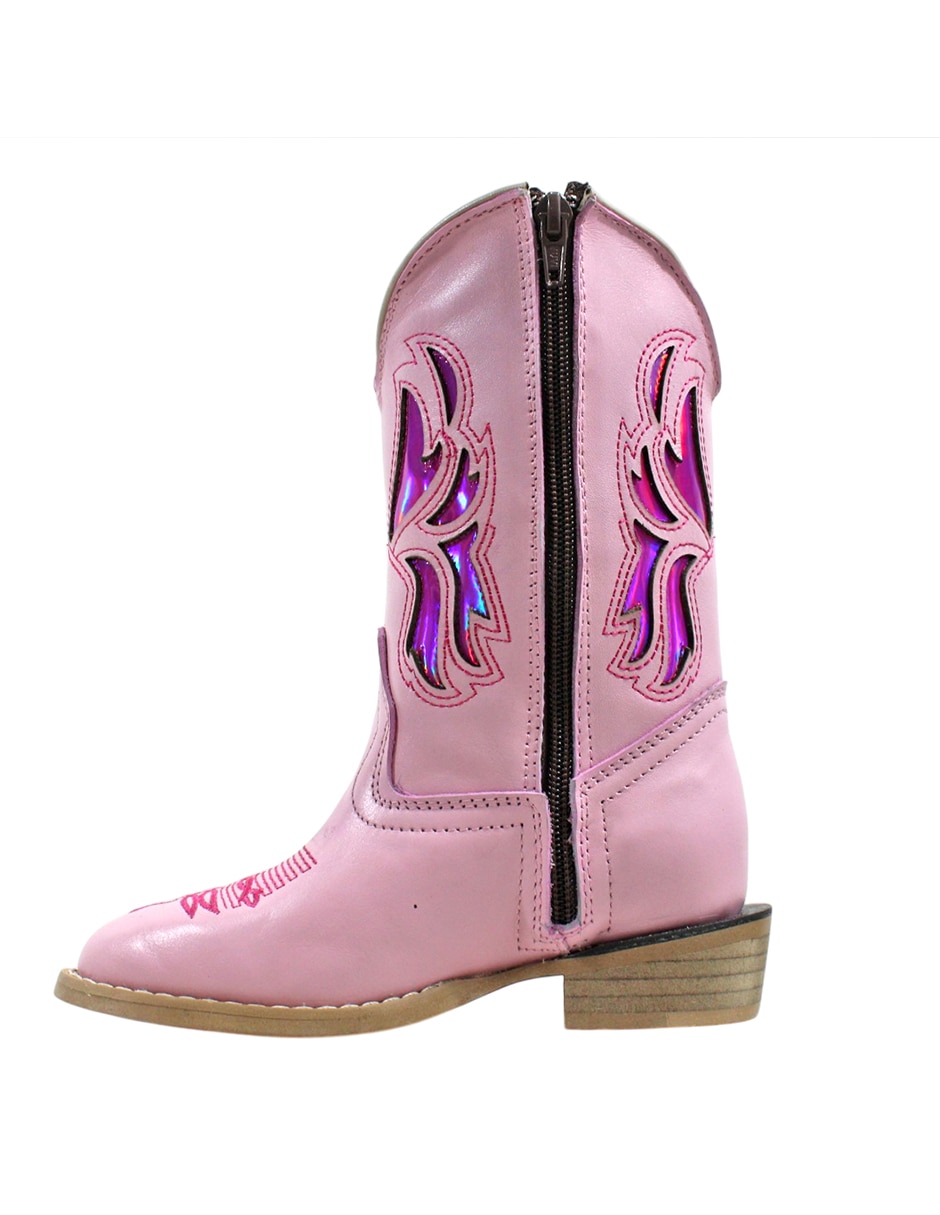 Bota de piel cowboy para niña 9
