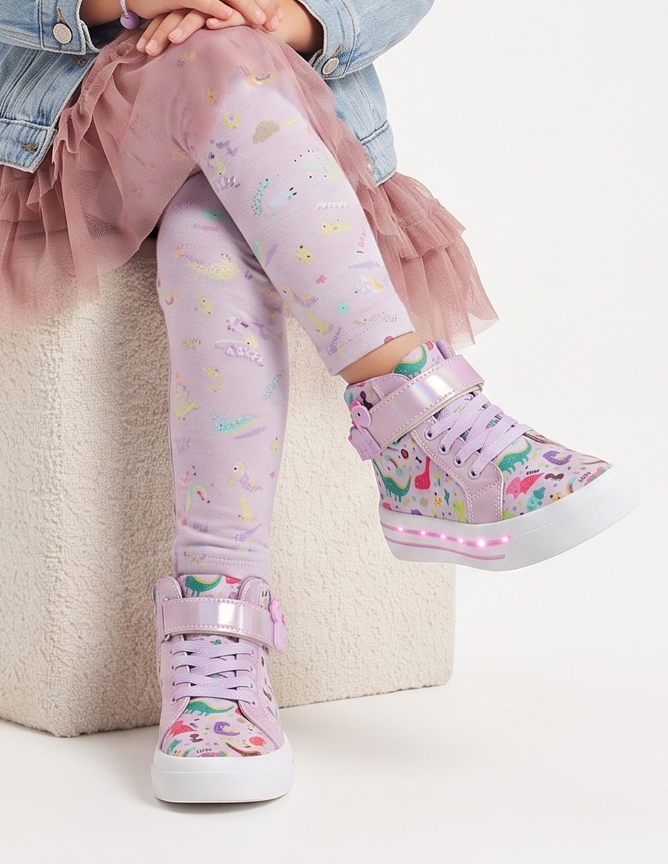 Tenis para niña Dinosaurio 3
