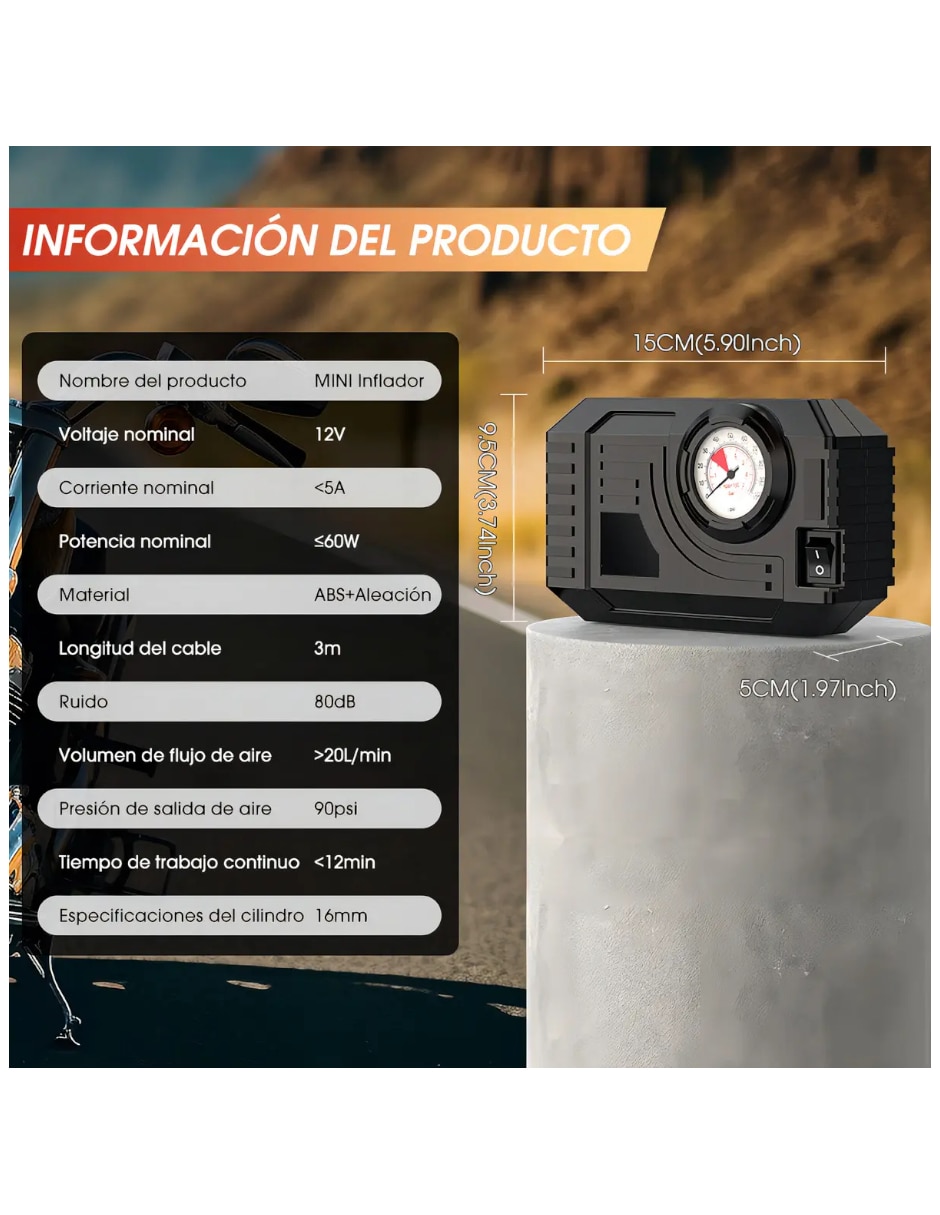 Bomba de aire automática de 12 V 5