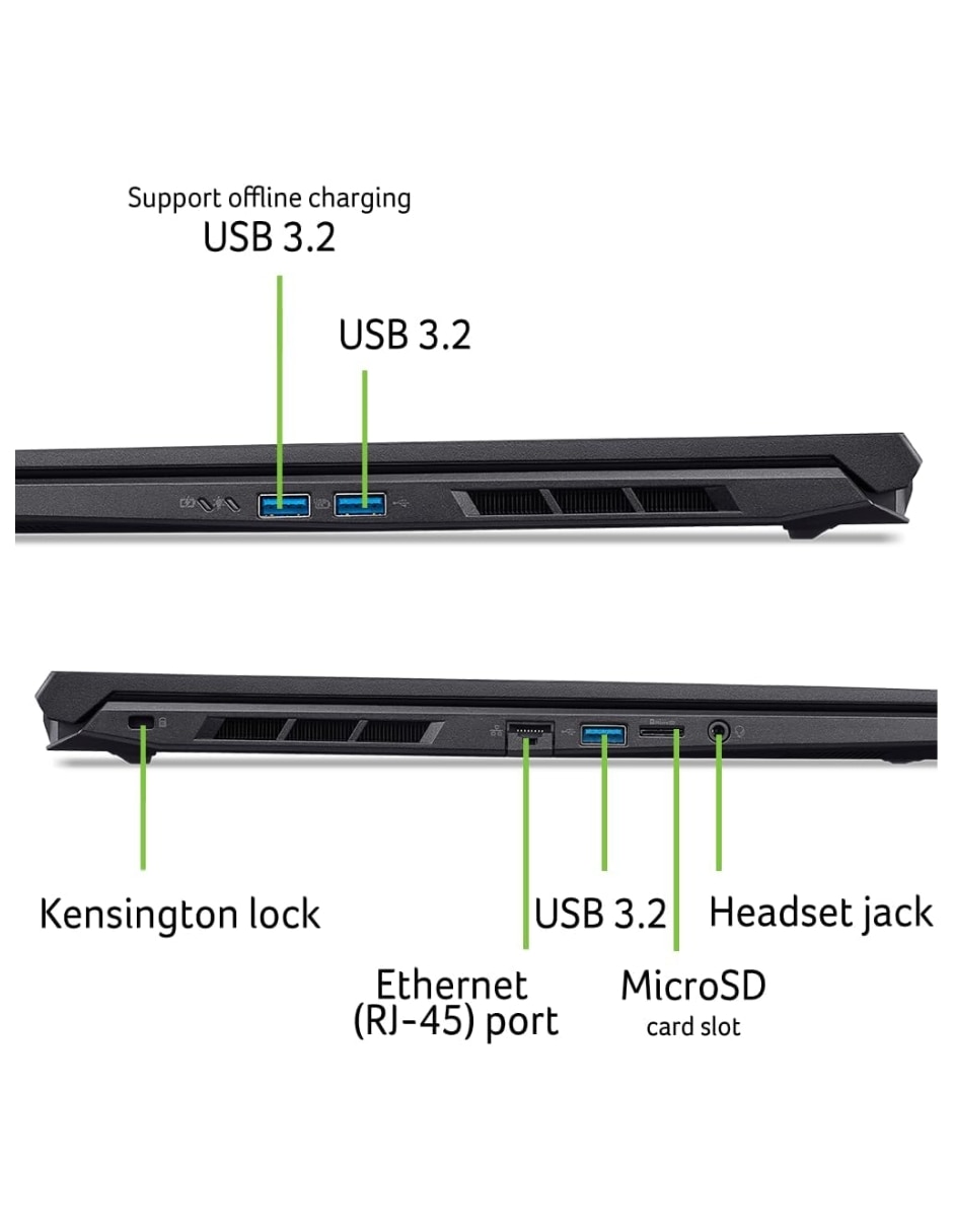 Laptop gamer Acer ANV16-72-933F 16 pulgadas WUXGA Intel Core i9 NVIDIA GeForce RTX 5070 32 GB RAM 1 TB SSD 4