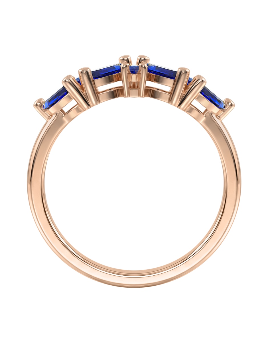 Anillo 10 k de oro zirconia brillante 5
