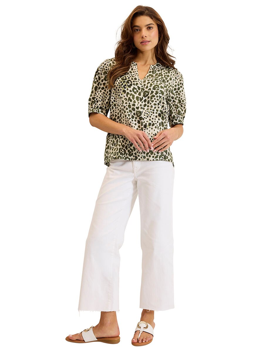 Blusa manga al codo para mujer 3