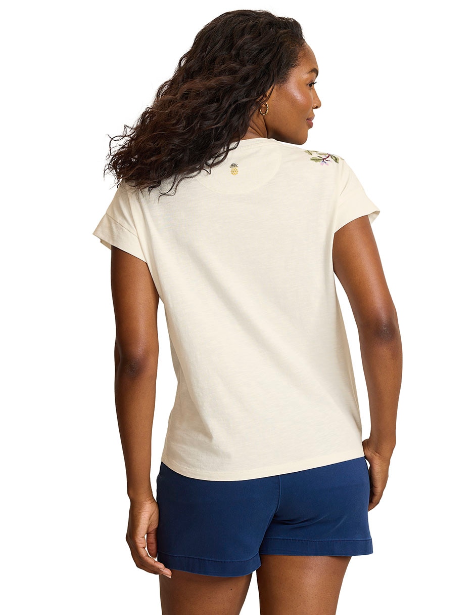 Playera manga corta cuello v mujer 2
