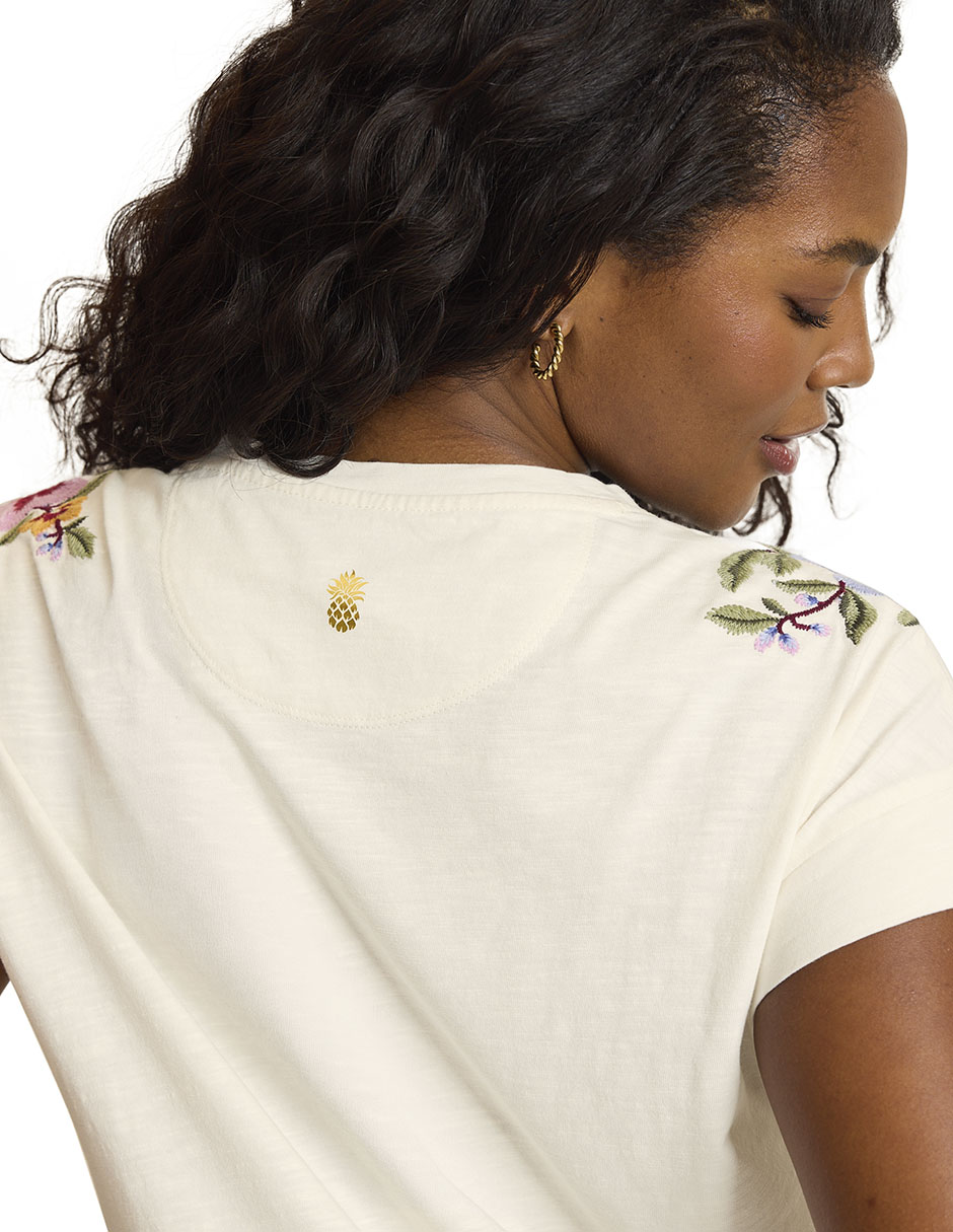 Playera manga corta cuello v mujer 5
