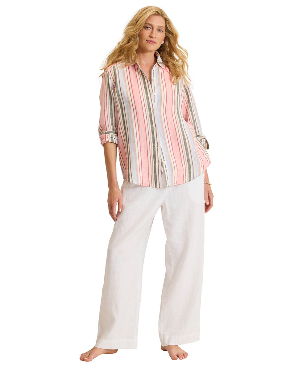 Blusa camisera manga larga para mujer 5