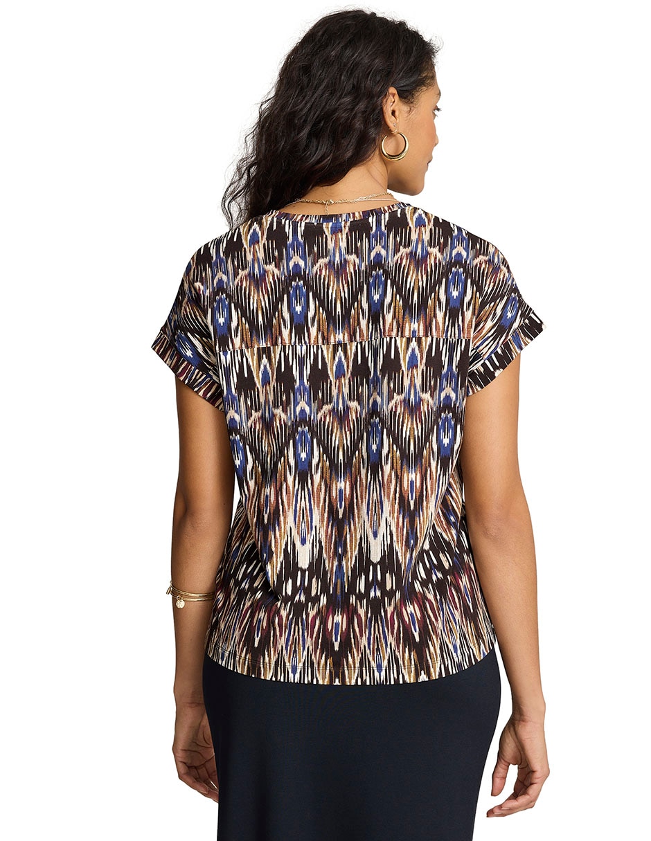 Playera manga corta cuello v mujer 2