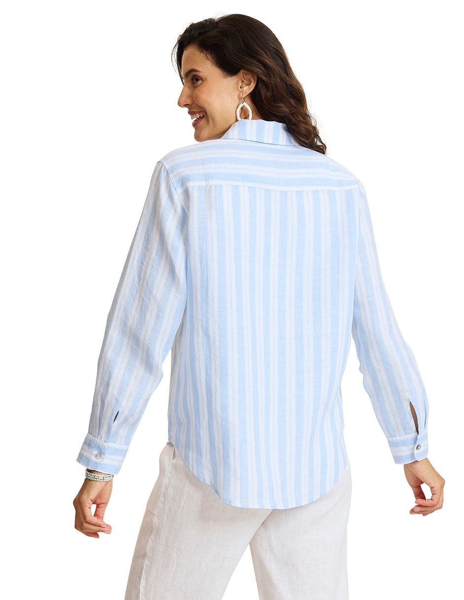 Blusa camisera manga larga para mujer 2