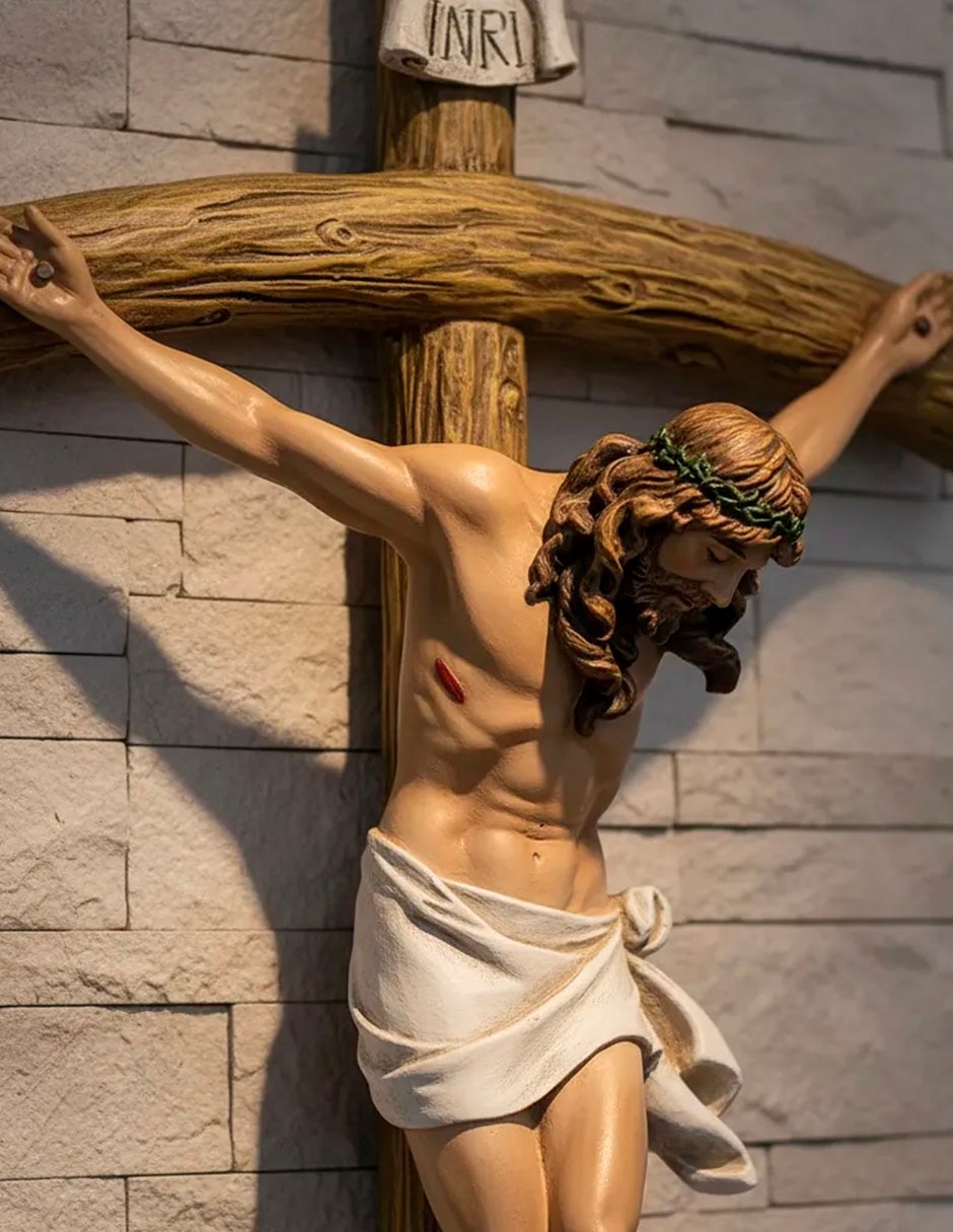 Escultura religiosa Joseph´s SItudio Crucifijo de pared INRI 3