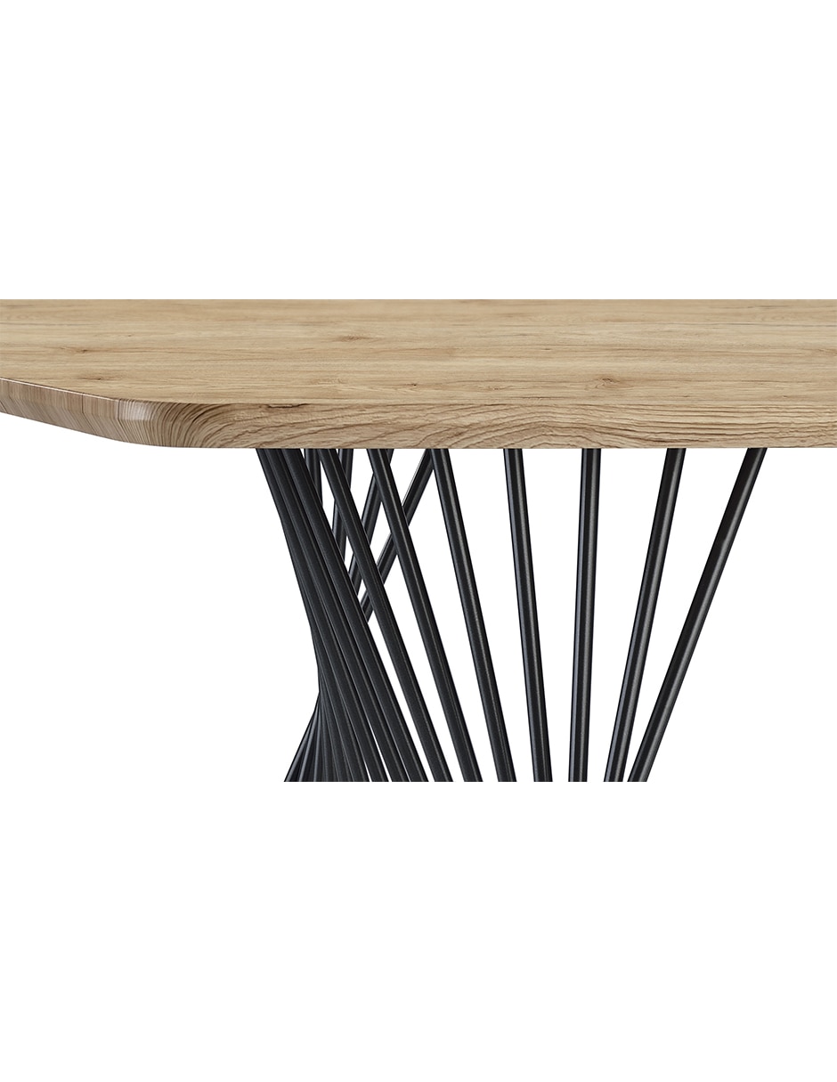 Mesa de comedor armable de roble 4
