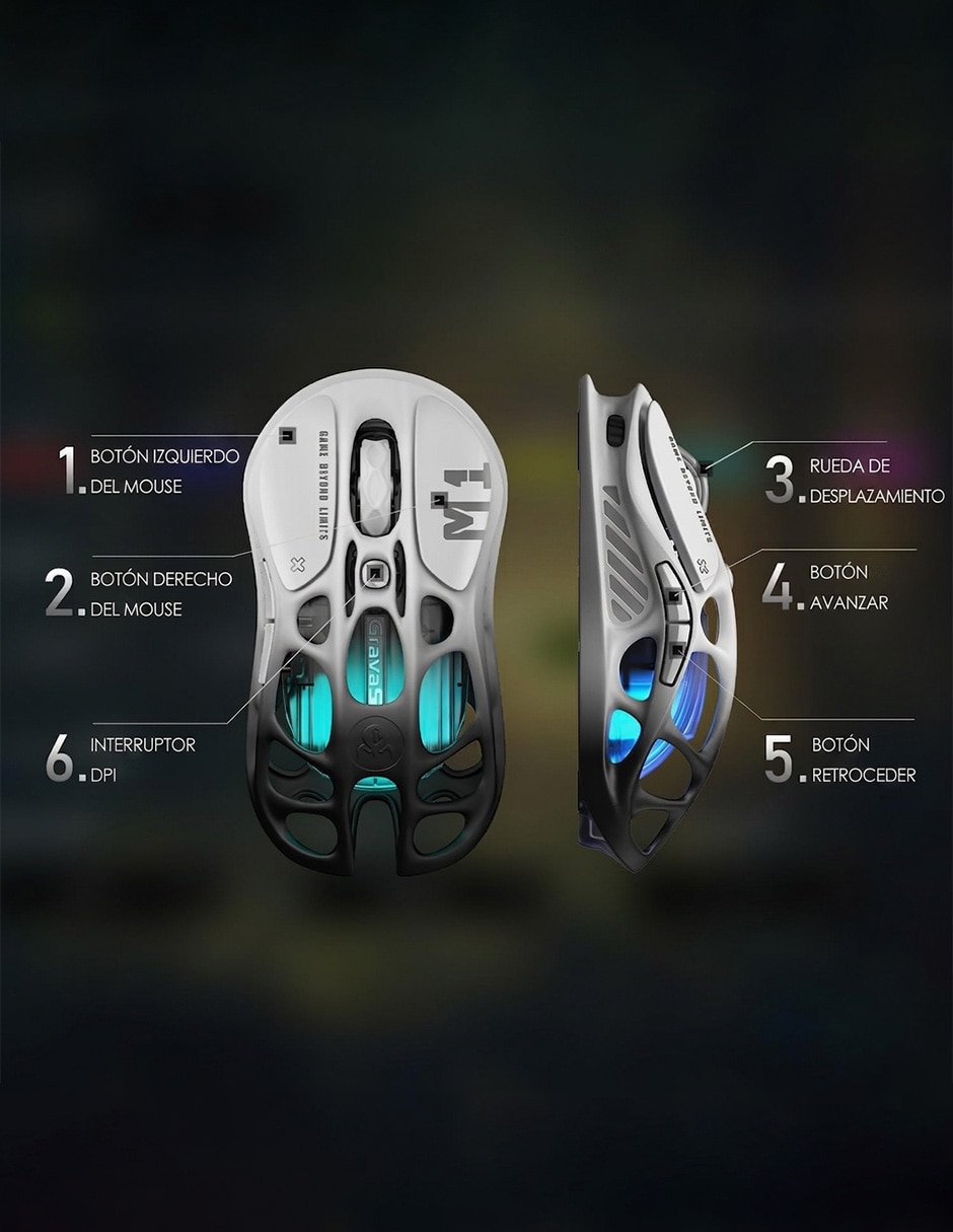 Mouse gamer Mercury M1 Pro 5