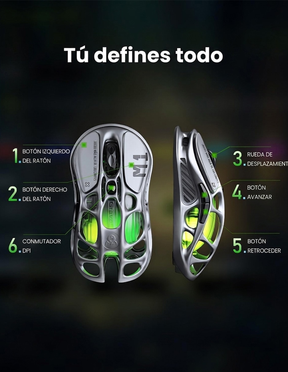 Mouse gamer Gravastar Mercury M1 Pro