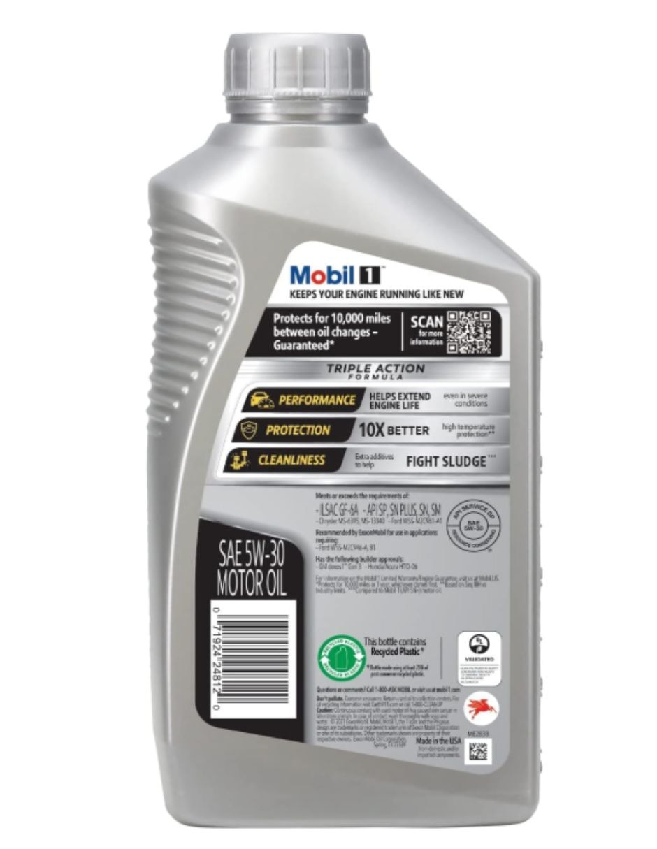 Aceite sintético para automóvil 5W-30 6 cuartos 5 L 3