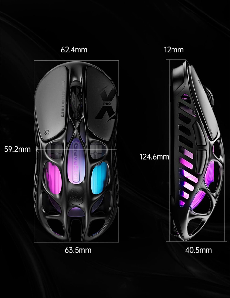 Mouse gamer Gravastar Mercury XPro 8K