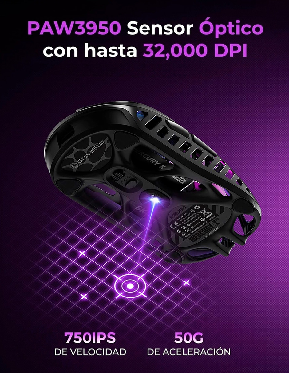 Mouse gamer Mercury XPro 8K 4