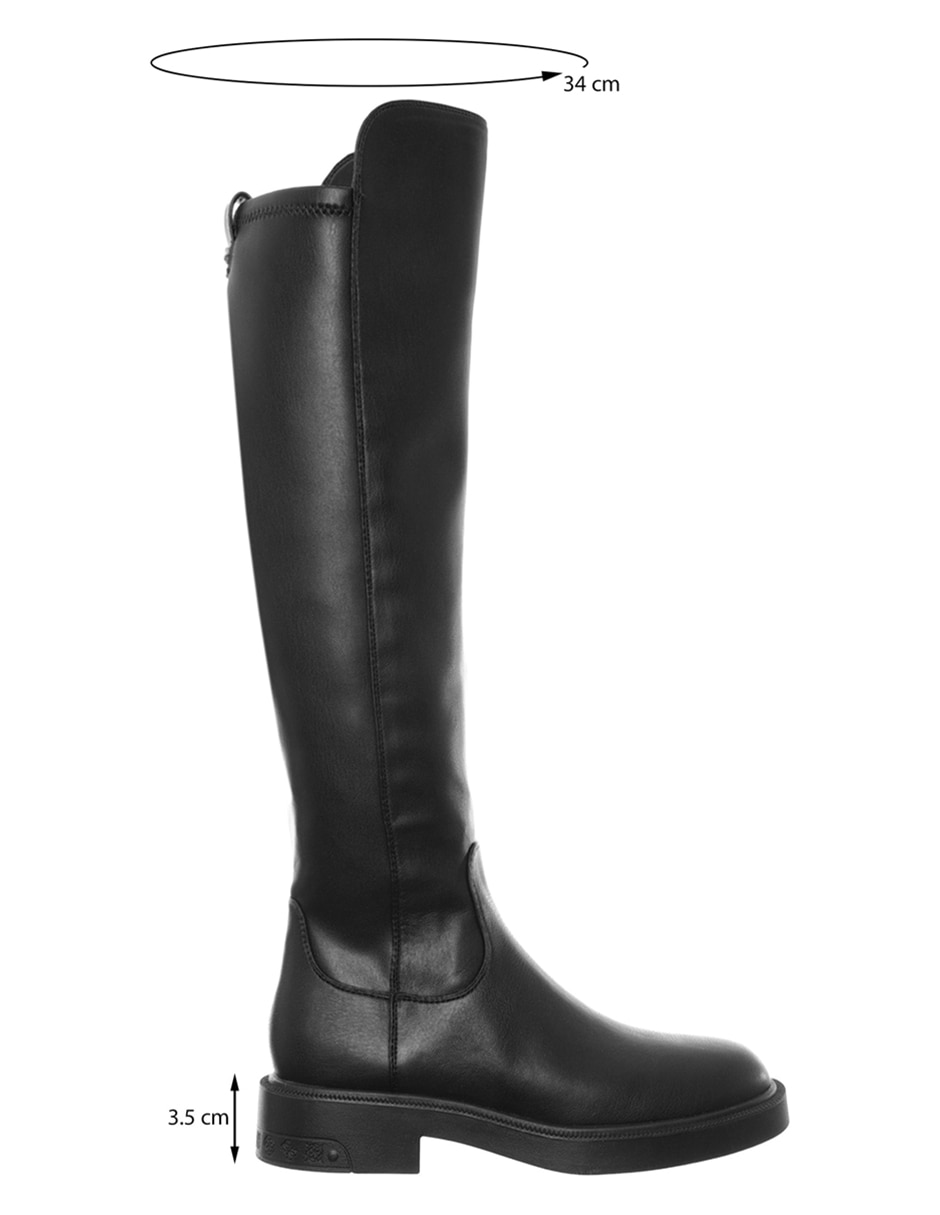 Bota arriba de la rodilla guess de piel para mujer