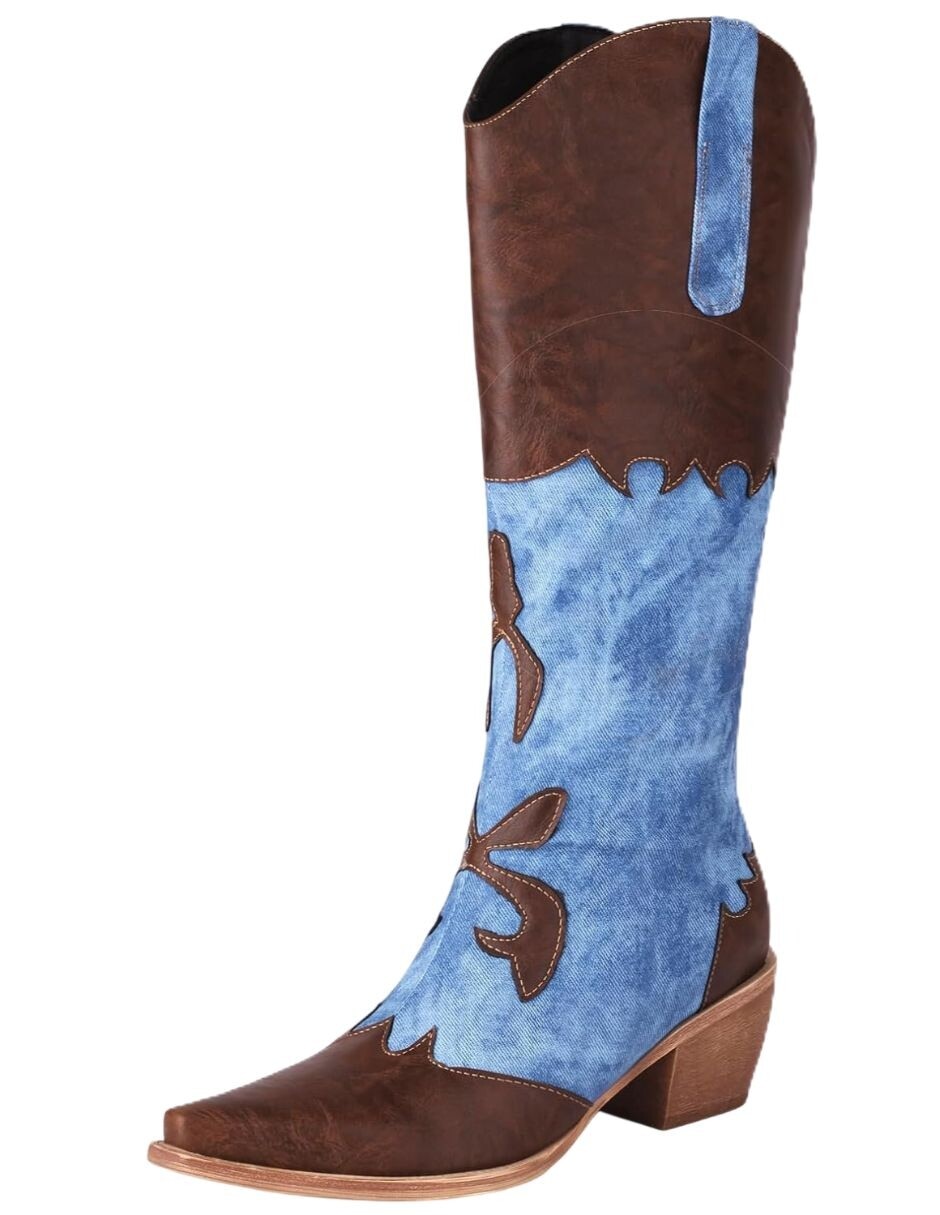 Bota cowboy abajo de la rodilla para mujer Bota cowboy abajo de la rodilla para mujer