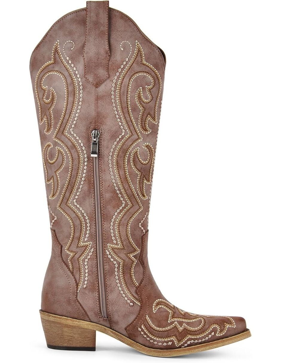 Bota cowboy abajo de la rodilla para mujer 5