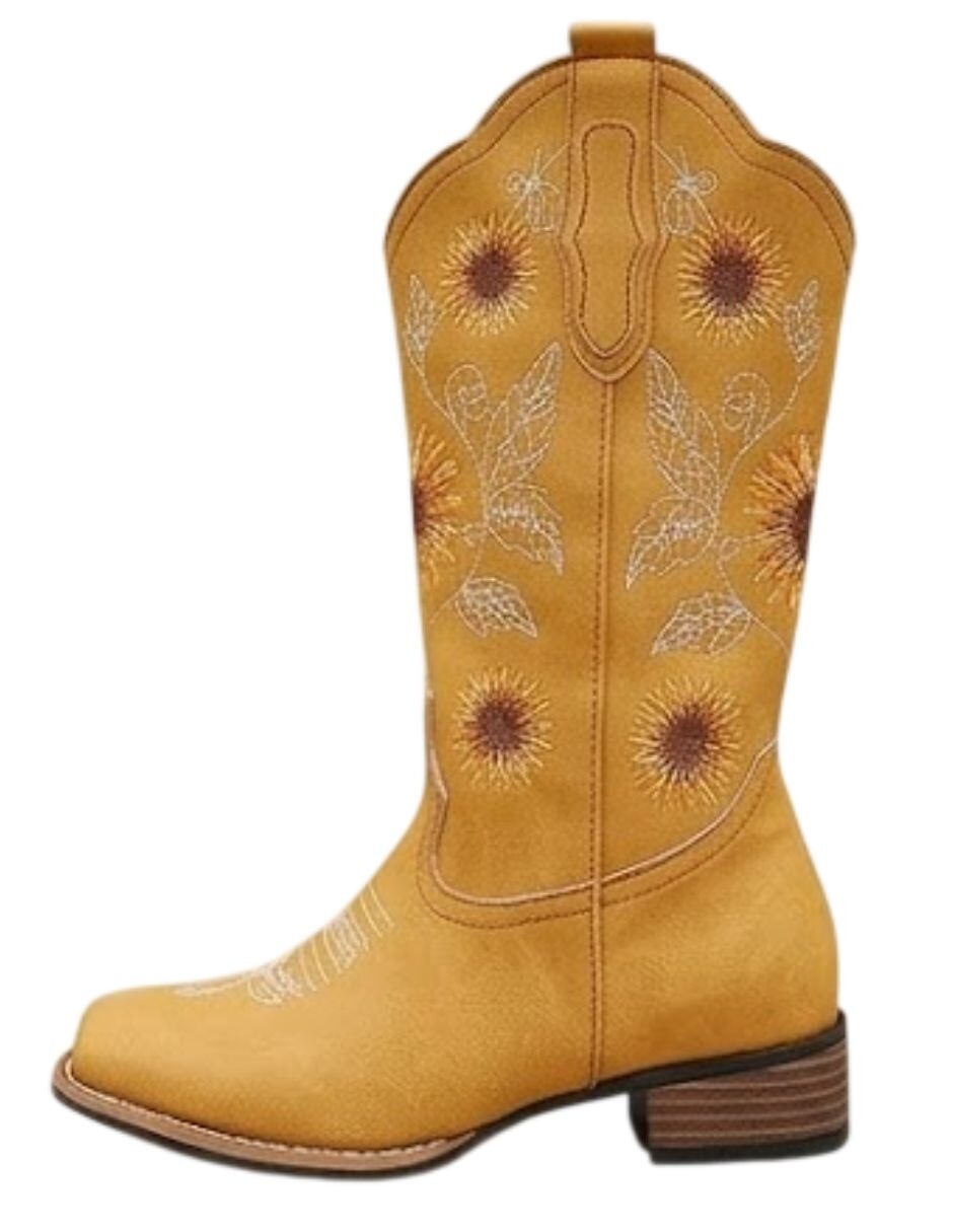 Bota cowboy abajo de la rodilla para mujer