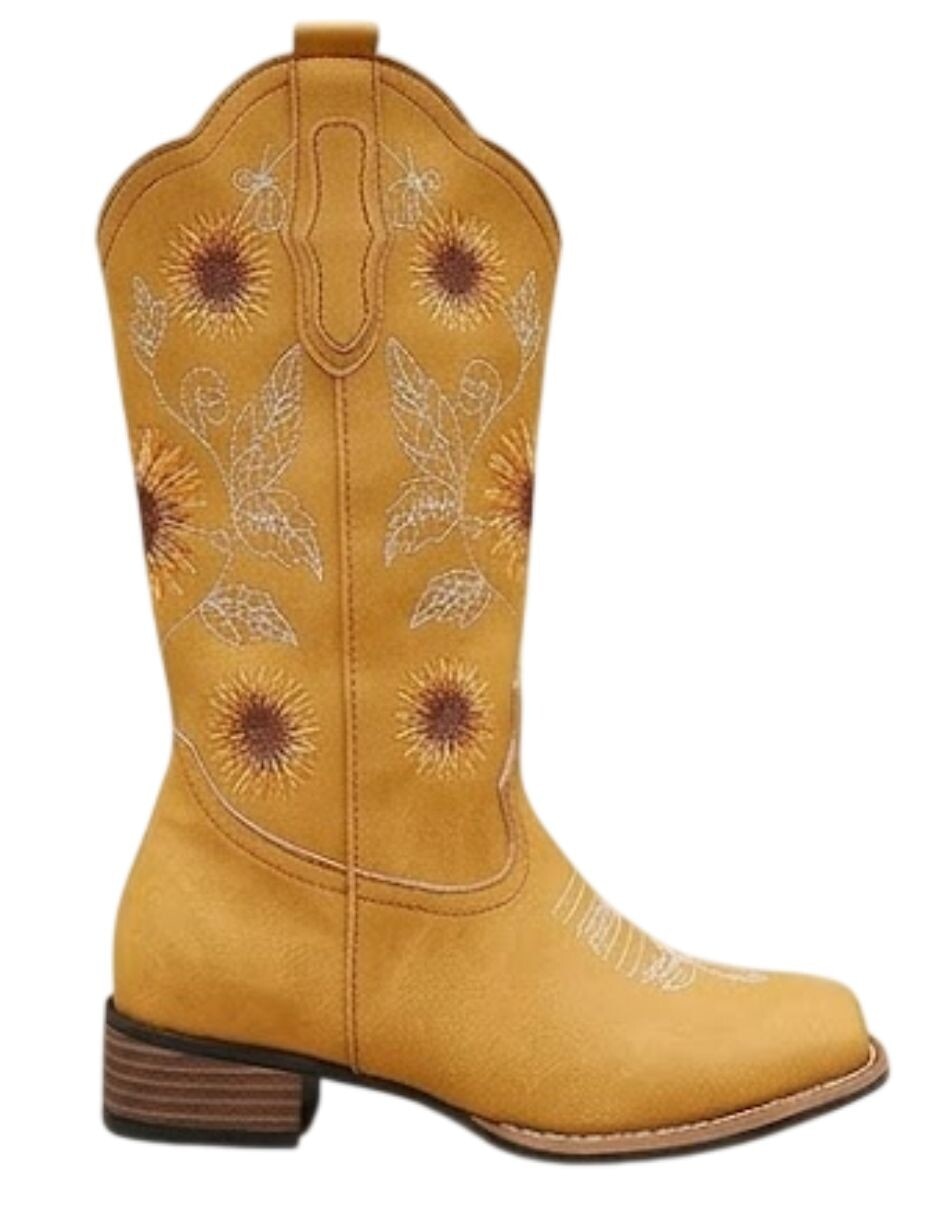 Bota cowboy abajo de la rodilla gwin para mujer