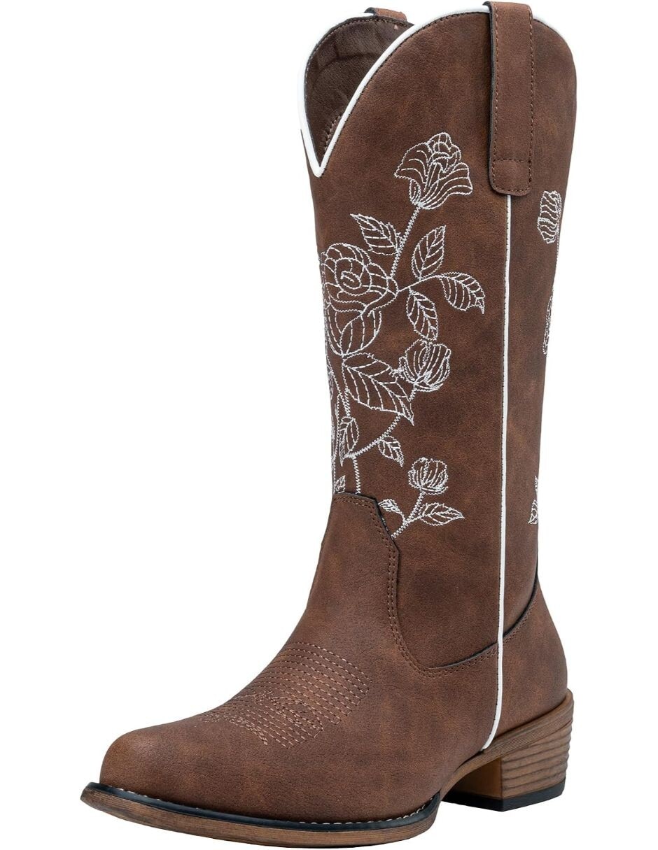 Bota cowboy abajo de la rodilla para mujer