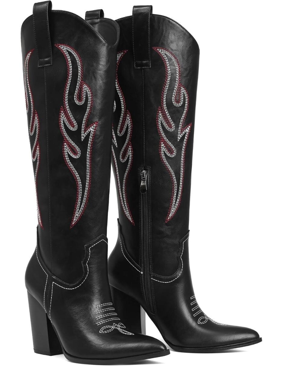 Bota cowboy abajo de la rodilla para mujer 4