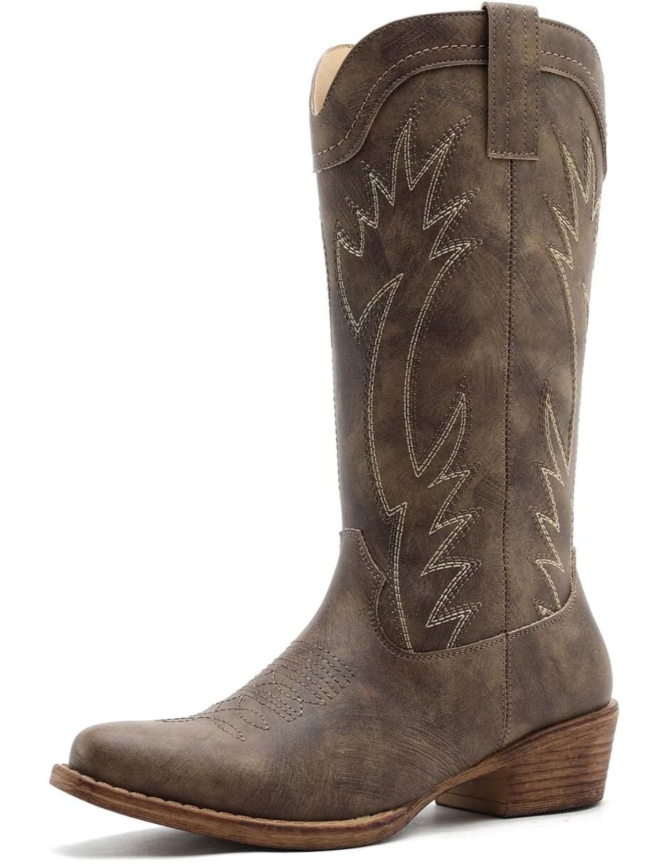 Bota cowboy abajo de la rodilla para mujer Bota cowboy abajo de la rodilla para mujer
