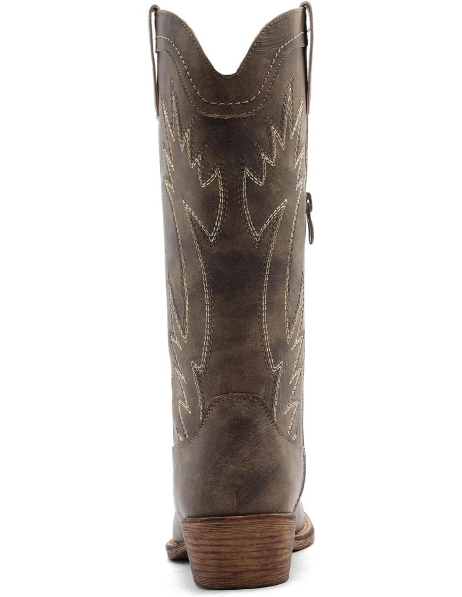 Bota cowboy abajo de la rodilla para mujer 5