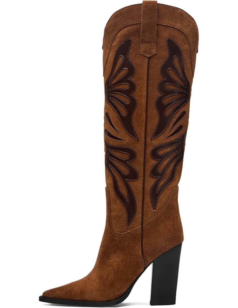 Bota cowboy abajo de la rodilla para mujer