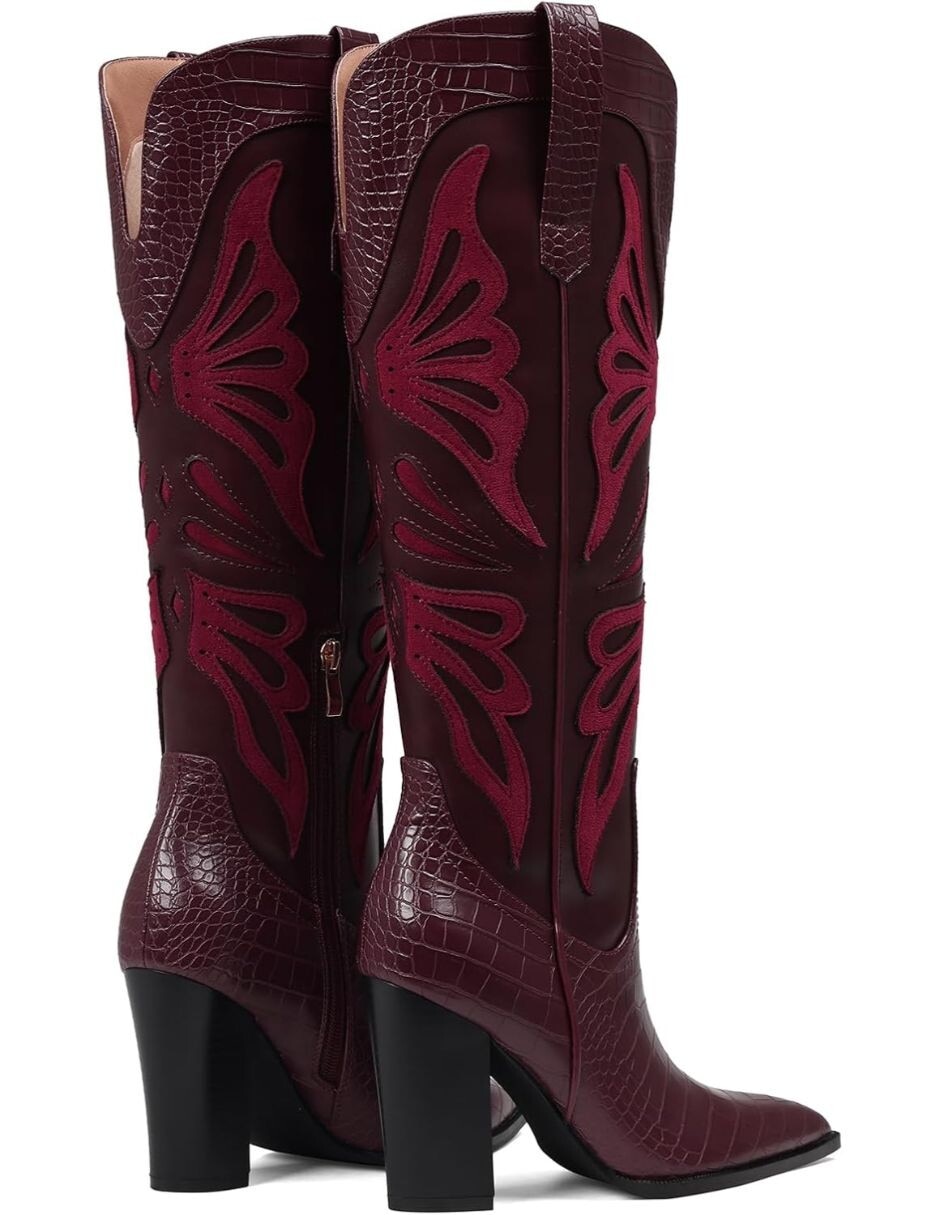 Bota cowboy abajo de la rodilla para mujer 5