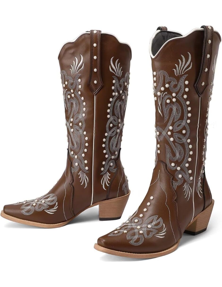 Bota cowboy abajo de la rodilla para mujer 5