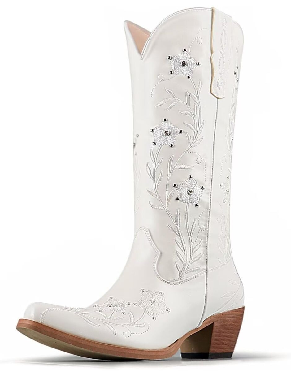 Bota cowboy abajo de la rodilla gwin para mujer