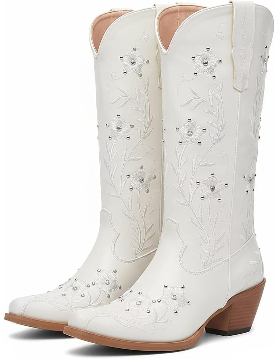 Bota cowboy abajo de la rodilla gwin para mujer