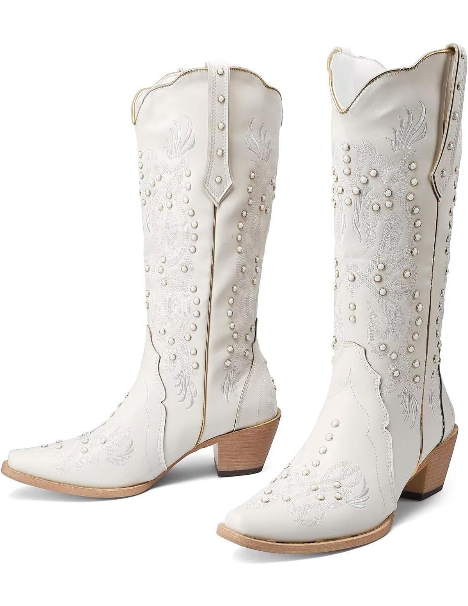 Bota cowboy abajo de la rodilla gwin para mujer