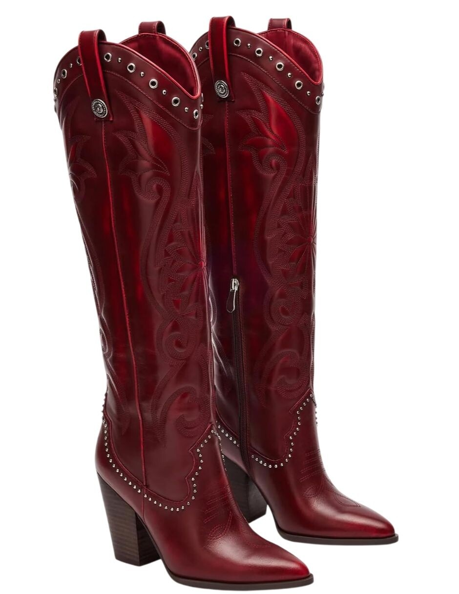 Bota cowboy abajo de la rodilla para mujer 5