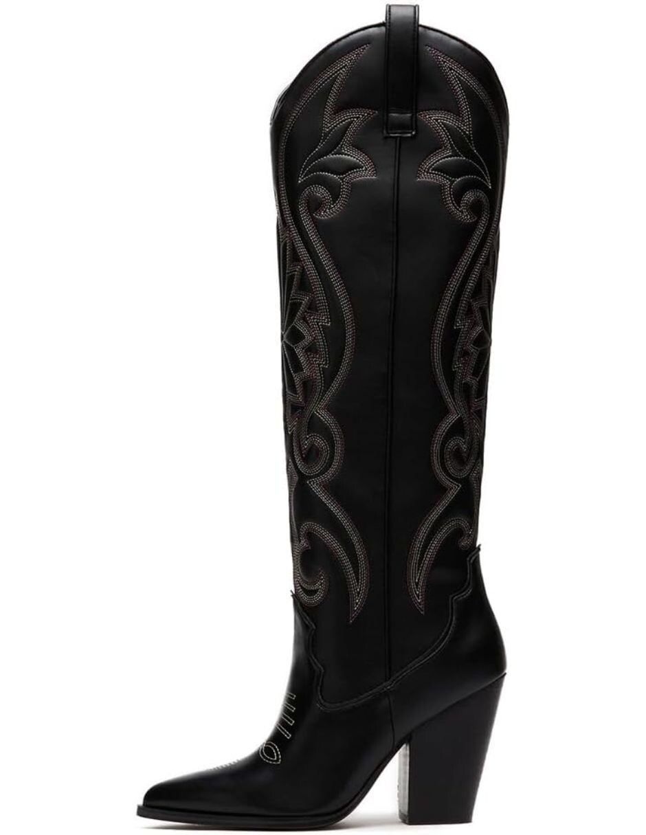 Bota cowboy abajo de la rodilla gwin para mujer