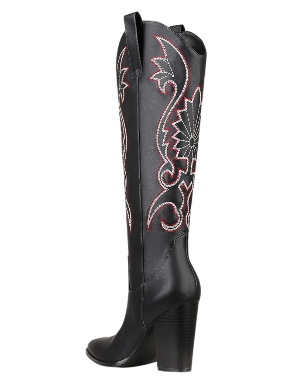 Bota cowboy abajo de la rodilla gwin para mujer