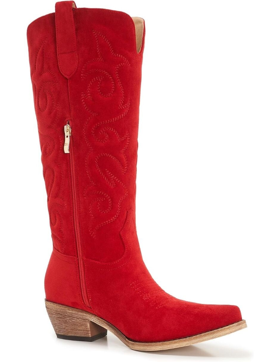 Bota cowboy abajo de la rodilla gwin para mujer