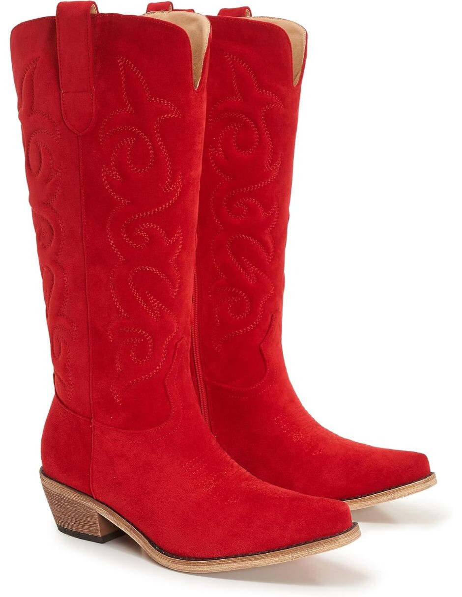 Bota cowboy abajo de la rodilla gwin para mujer