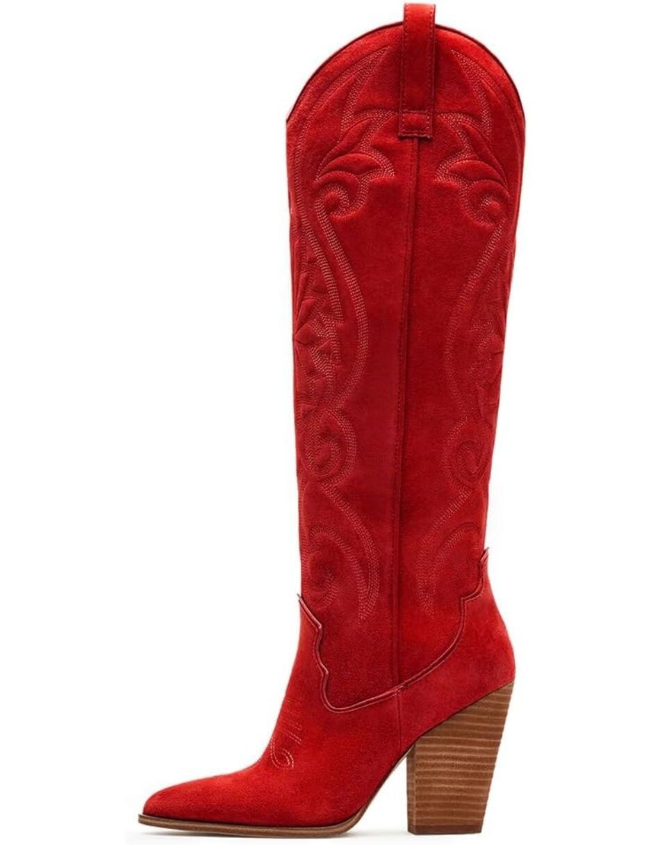 Bota cowboy abajo de la rodilla gwin para mujer