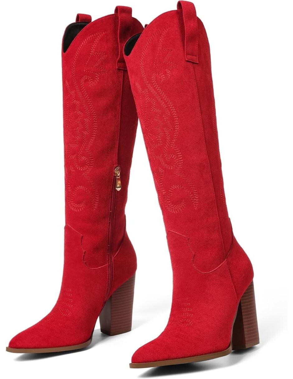 Bota cowboy abajo de la rodilla gwin para mujer